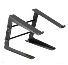 NWT Auray Black Metal Laptop Stand for DJs, Work Stations, Home Office, Laptops