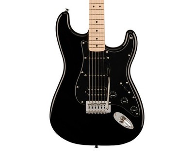 Used Squier Sonic Stratocaster HSS - Black w/ Maple FB