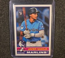 Javier Sanoja RC 2025 Topps Heritage Baseball Miami Marlins