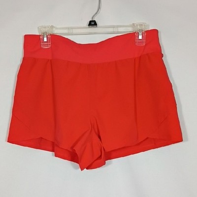 NEW Layer 8 Womens Poppy Red Let's Go Woven Run Short Size XL With Briefs