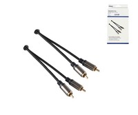 Dinic Hq Stereo Cinch Kabel, Schwarz, 2X Cinch Stecker Auf 2X Cinc #26647453