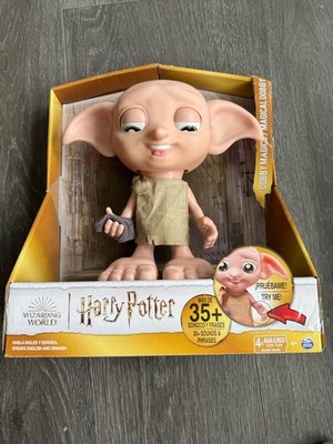 Harry Potter Magischer Dobby interaktives Spielzeug sprechend beweglich Englisch Spanisch NEU UND VERPACKT