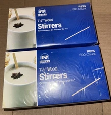 Royal 1,000 - 7.5 Inch Wood Stirrers 500count Each R825