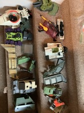 Vintage GI Joe Parts and vehicle  lot Triple T Terminator etc. Hasbro 1980's etc