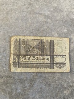 Austria 5 schilling Banknote (206)