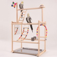 Parrot Playstand Parrot Bird Playground for Lovebird Small Parakeets Conures
