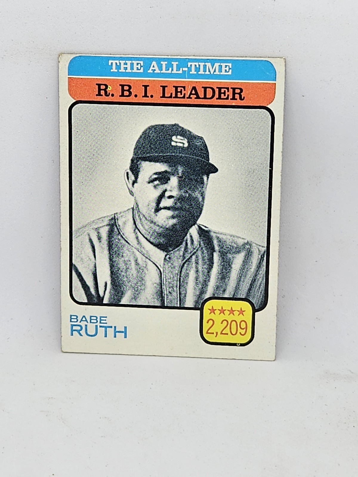 1973 Topps - All-Time Leaders Babe Ruth #474 💥CREASE ON CARD 💥