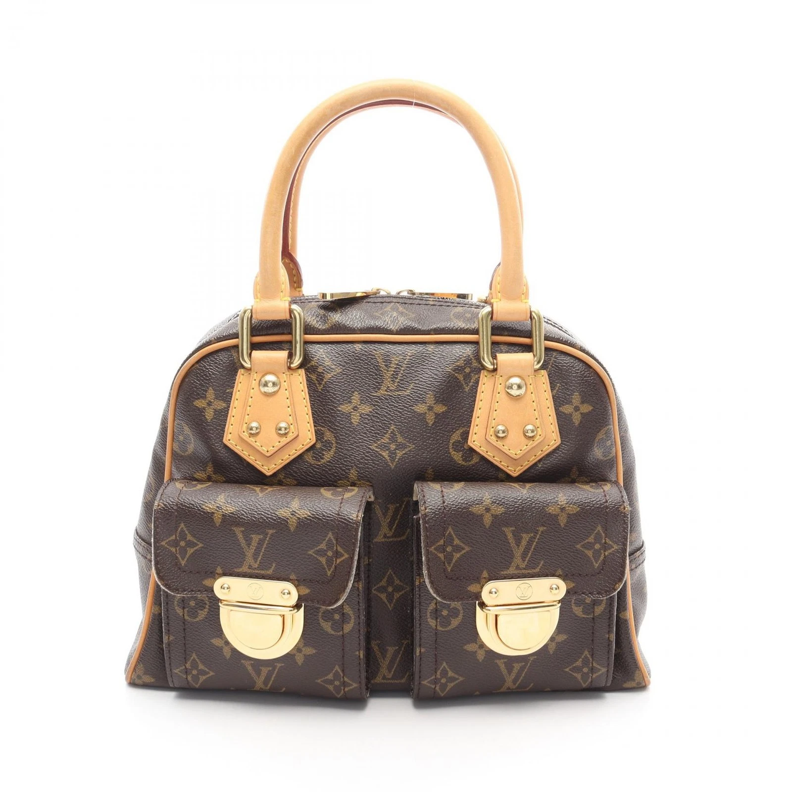 LOUIS VUITTON（LV） Borsa a mano Louis Vuitton Manhattan PM M40026 tela monogramma marrone usata donna LV