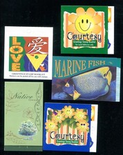 Malaya Singapore 1995-96 five different booklets with panes cancelled fine used