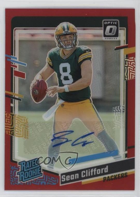 2023 Donruss Optic Rated RPS Red Prizm 71/75 Sean Clifford Rookie Auto RC 0f5t