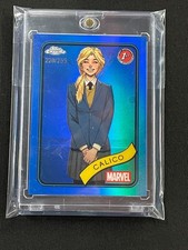 2025 Topps Chrome Marvel Cards Calico Blue Refractor #67 220/299