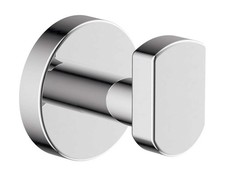 353RH Dia WallMounted Robe Hook Polished Chrome Modern Bathroom Hardware