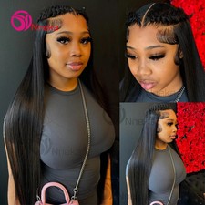 Straight Lace Front Wigs Human Hair 13x6 Hd Lace Frontal Wig 13x4 Bone Straight