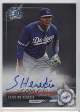 2017 Bowman Chrome Prospect Auto Starling Heredia #CPA-SH Auto 1o3