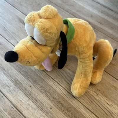 Disney Store Pluto 18'' Plush Stuffed Tag If Found Please Return to Mickey Mouse