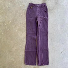 1970s Vintage Sears Jr Bazaar women's slim purple pants 22x32