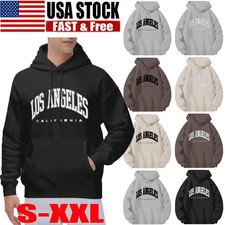 Mens Hoodie Casual Hooded Printed Pocket Slim Fit Sweatshirts Pullover Sweater