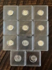 Lot of 11 AU-BU Roosevelt Dimes - 1 Dated 1963-D & 10 Dated 1964-P