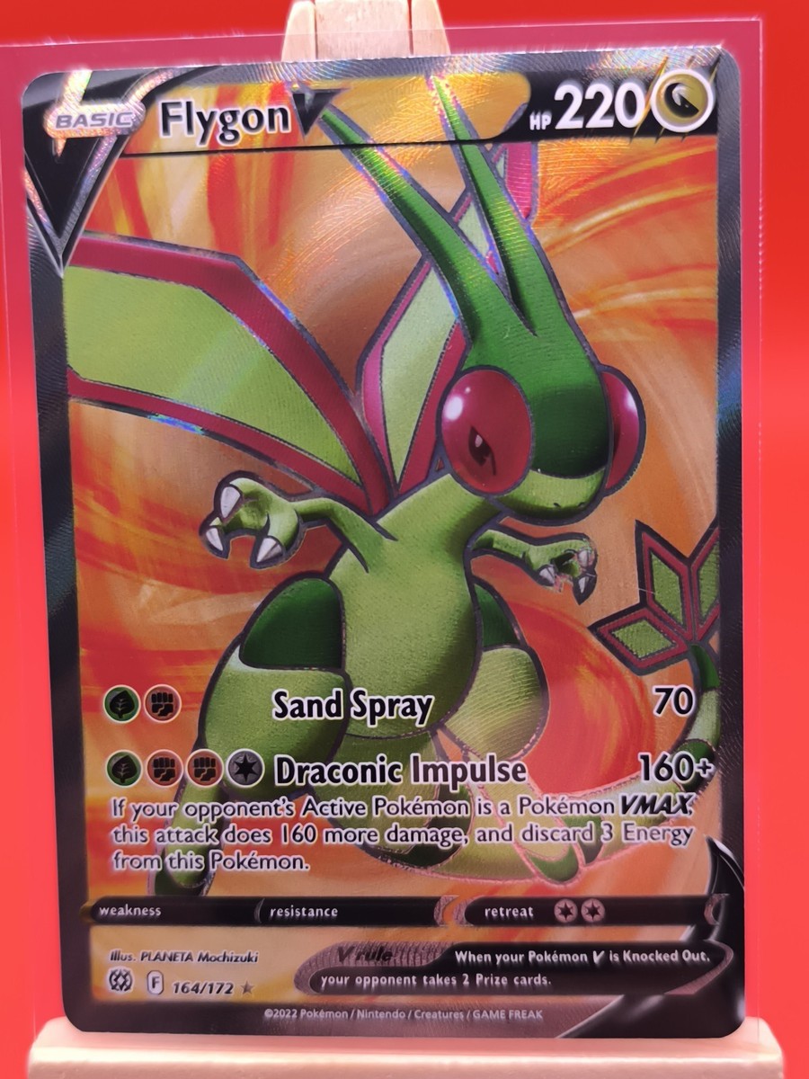 Flygon V 164/172 Brilliant Stars Full Art Ultra Rare Holo Pokemon Card *  New * | eBay