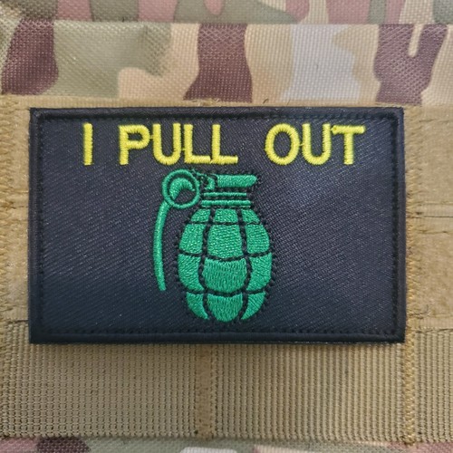 I PULL OUT Sarcastic Tactical Morale Patch Hook and Loop | eBay