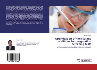 Sultan Ayesh | Optimization of the storage conditions for coagulation...