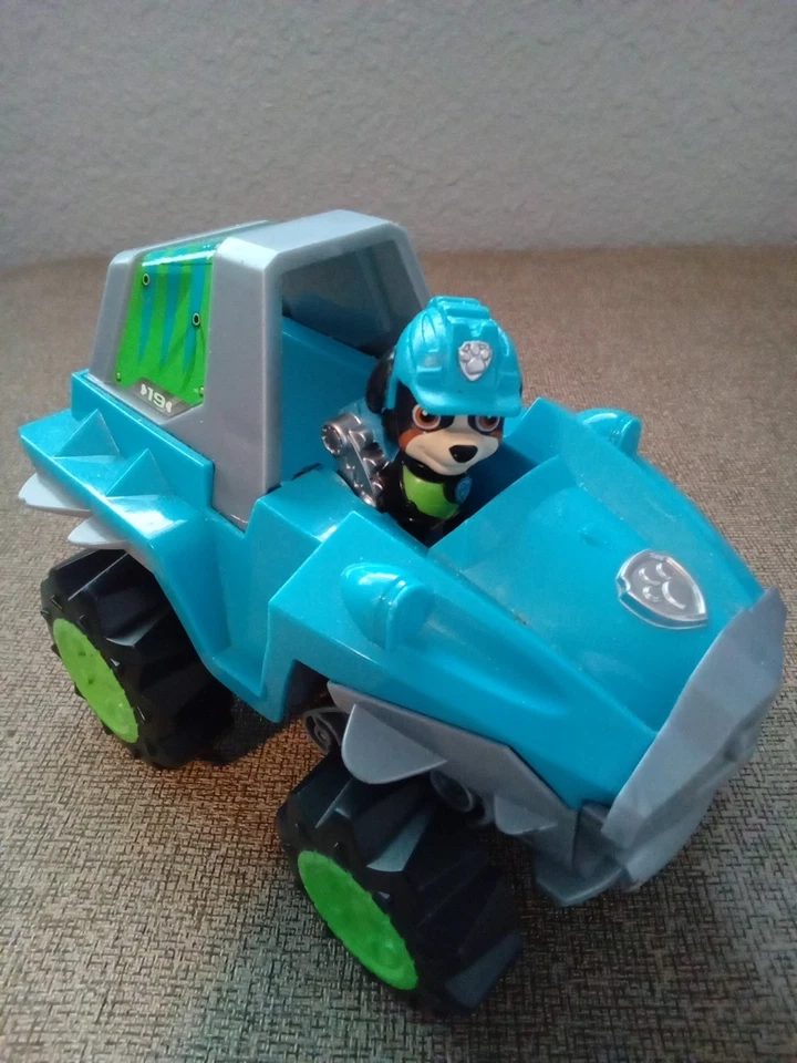 Paw Patrol Dino Rescue Pups Rex Deluxe Rev Up Transform Vehicle Spin Master A1 - Image 2 of 4