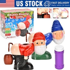 Automatic Santa Claus Farting Bubble Blower Machine Portable Outdoor Party Toy