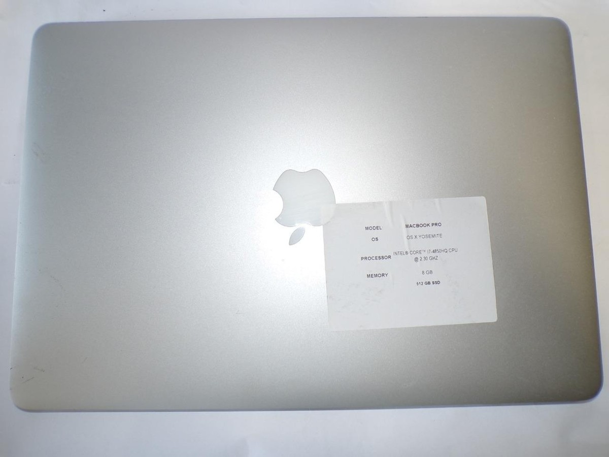 Apple MacBook Pro A1398 (Mid-2013) 15'' i7-4850HQ 2.30GHz 8GB