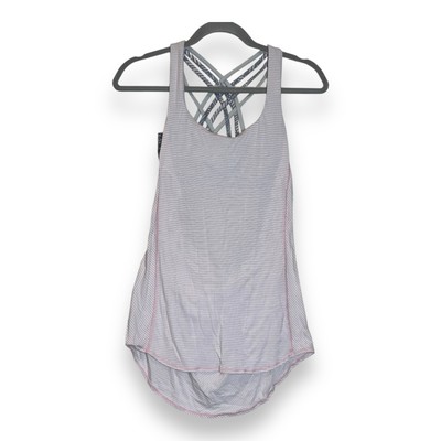 Lululemon Top Women 6 Slay The Studio 2-in-1 Tank Tiger Space Dye Athleisure Gym