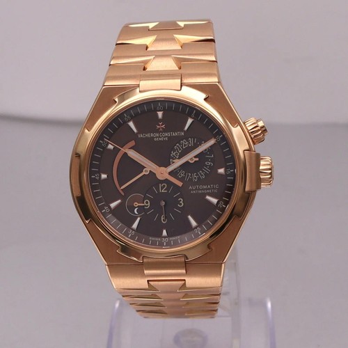 Vacheron Constantin Overseas Dual Time 42mm 18k Rose Gold Watch 47450/b01r-9229
