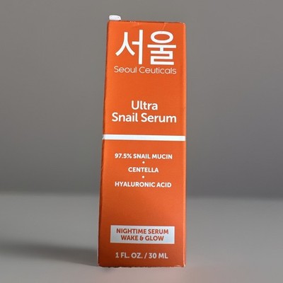 New SEOUL CEUTICALS-Ultra Snail Serum 1fl OZ Wake & Glow ,Exp6/27