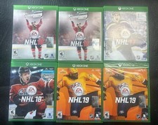 Microsoft Xbox One Game Lot Of 6 EA Sports NHL 16(x2), 17, 18, 19(x2) Pro Hockey