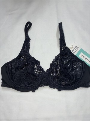 Dorina Sexy Sheer Lace Bra Underwire Everyday Comfort Stretch  Size 36B