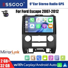 Apple Carplay Car Stereo Radio Android 14 For Ford Escape 2007-2012 GPS WIFI+AHD