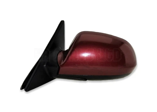 Hyundai Elantra XD (00-06) Left Side Electric Heated Door Mirror Dark Red