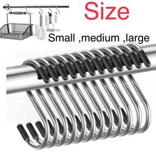 Quality Stainless Steel S Hooks Kitchen Meat Pan Utensil Clothes Hanger Hanging