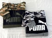 Puma Essentials Camo Pullover Hoodie Men's Size Small Casual Outerwear