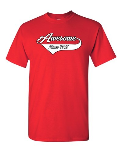 Lustiges T-Shirt Awesome Since 1975 With Tail Age Happy Birthday Geschenk DT Erwachsene Shirt - Bild 7 von 10