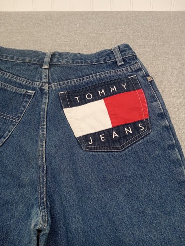 Tommy Hilfiger Jeans Ladies Youth Size 16 (MEASUREMENTS 26"WAIST 28"INSEAM) Flag - Picture 13 of 16