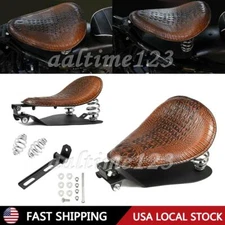 Motorcycle Alligator Solo Seat Spring W/ Base for Harley Dyna Chopper Bobber USA