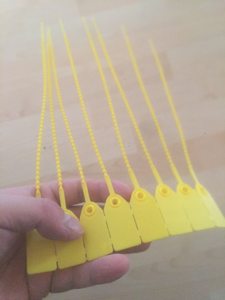 Yellow Luggage Lock Tamper Evident Security Seal Tag AntiTheft