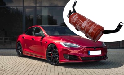 Für Tesla Model S Performance Plaid Feuerlöscher Halterung Halter