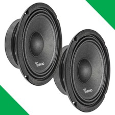  2 6.5" MIDBASS TIMPANO 600W TPT-MB6-8 SLIM 8 OHM CAR PRO AUDIO SPEAKERS - PAIR