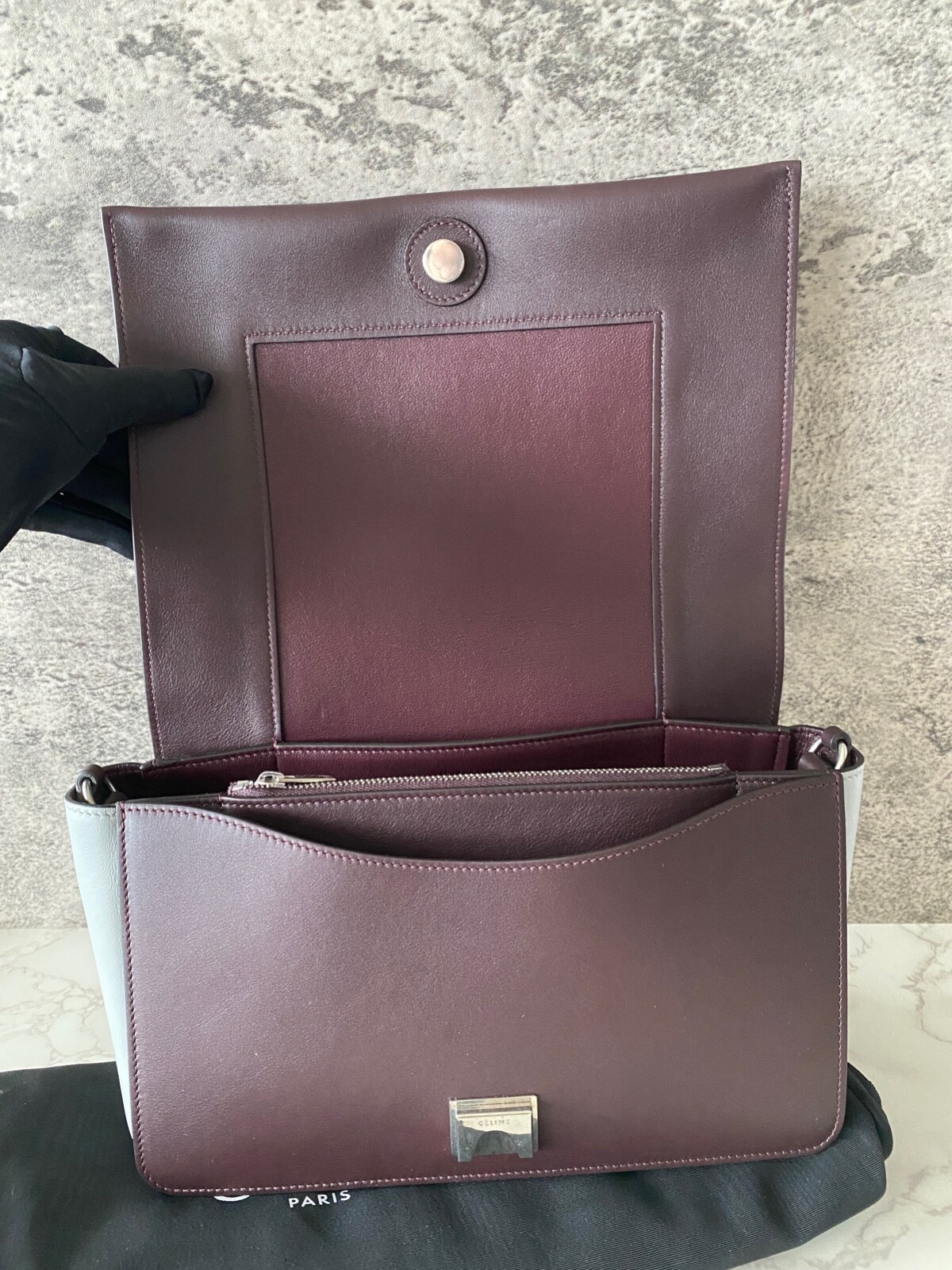 NEW AUTHENTIC CELINE Frame Handbag Shoulder Bag Strap Bag image 8
