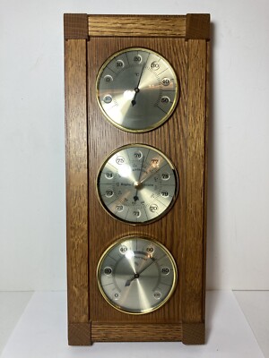Wood Weather Station - Regen Veranderlich Schon - 13.75  Wall Decor