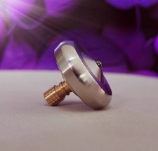 EDC Stainless Steel Brass Spinning Top Finger Spinner Ceramic Bead Fidget Toys