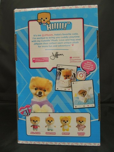Brand New Jiffpom Cutelife 10" Plush Pomeranian All Star Edition - Picture 2 of 4