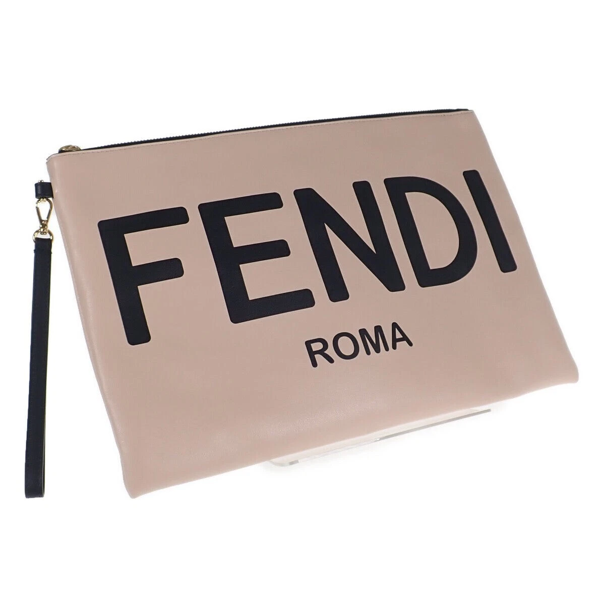 Fendi Flat Pouch Large Clutch Bag Woman's 8N0178 AEHR