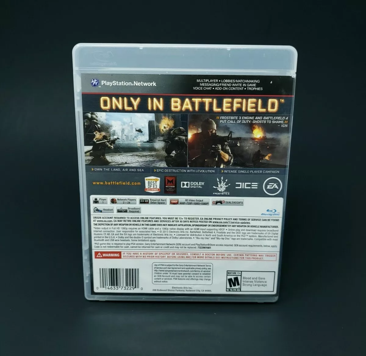 Battlefield 4 Sony PlayStation 3 Video Game PS3 492072408806