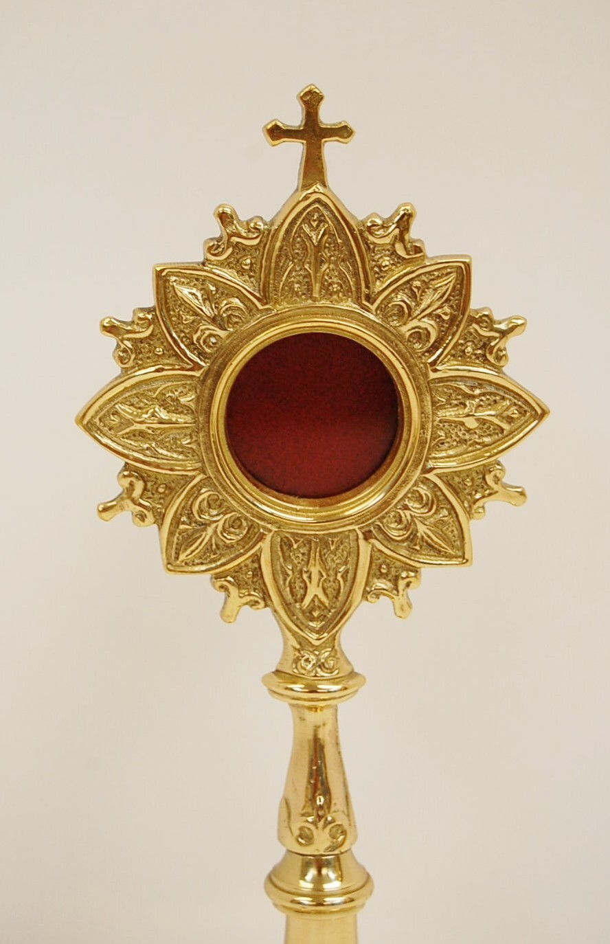POLISHED BRASS RELIQUARY FOR YOUR RELIC - #64 - (CHURCH) SAINT